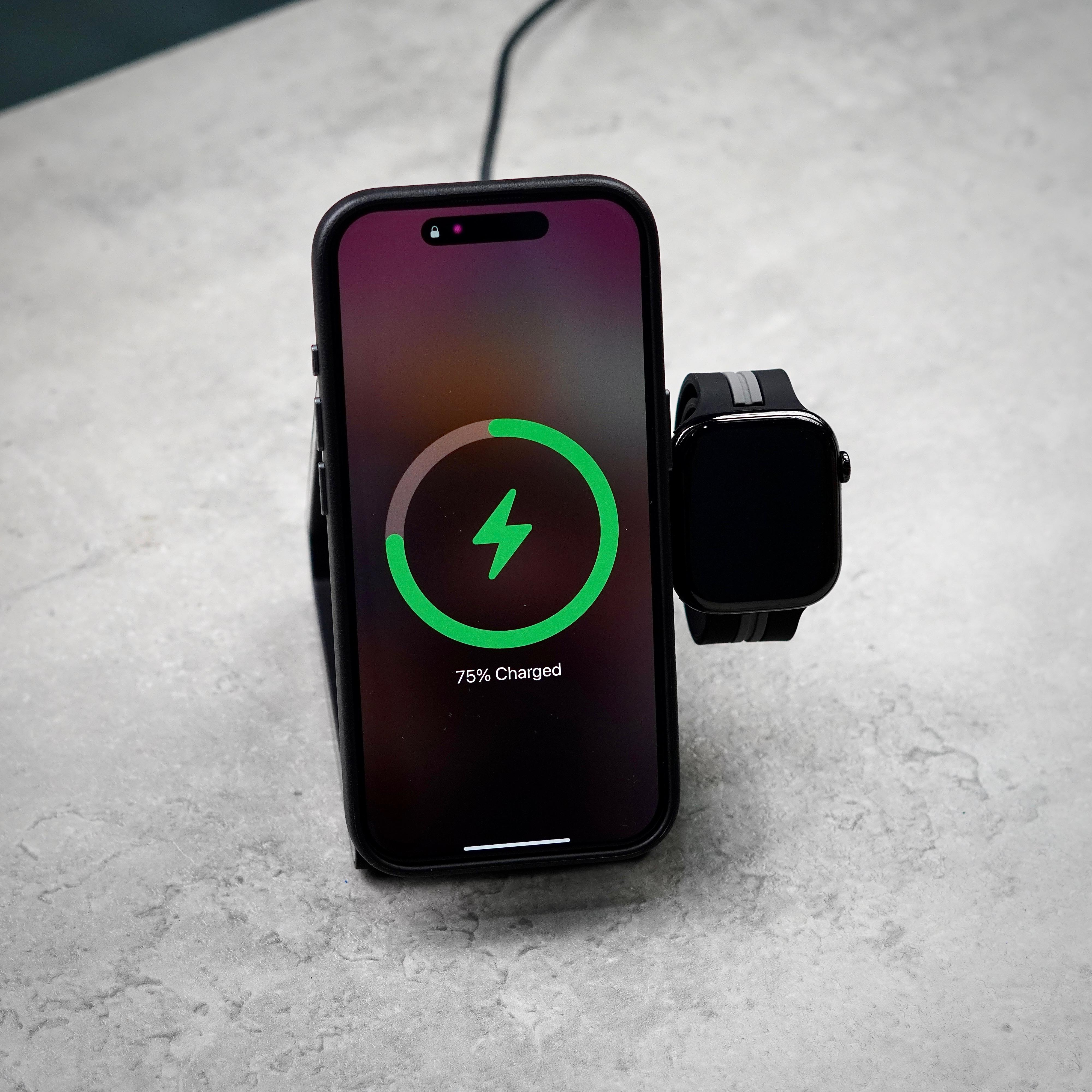 Lito LT-W02 15W 3in1 Wireless Charger | Qi2 Certified 3 in 1 Portable Charger 15W for iPhone,iWatch,AirPods